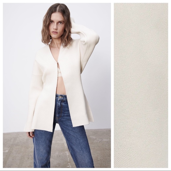 Zara | Jackets \u0026 Coats | Nwt Zara Ecru 